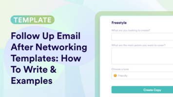 Follow Up Email After Networking Templates: How To Write & Examples