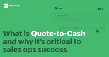 What is Quote-to-Cash and Why is It Critical to Sales ops Success?