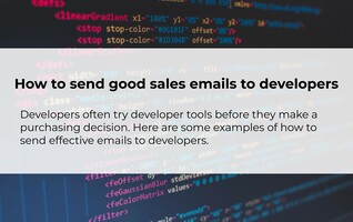 How to Send Good Sales Emails to Developers | Correlated Blog