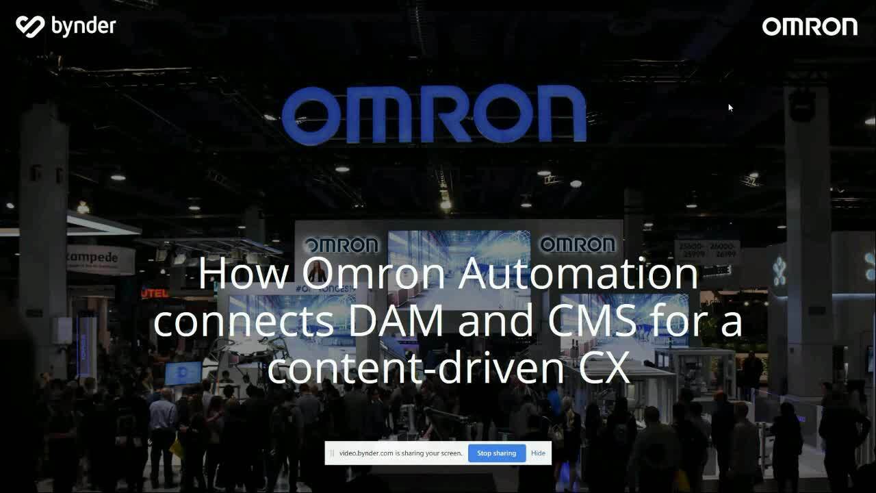 How Omron Automation connects DAM and CMS for a content driven CX
