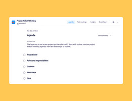 Project Kickoff Meeting Agenda Template