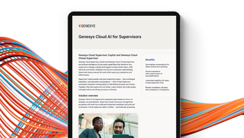 Genesys Cloud AI for Supervisors product overview