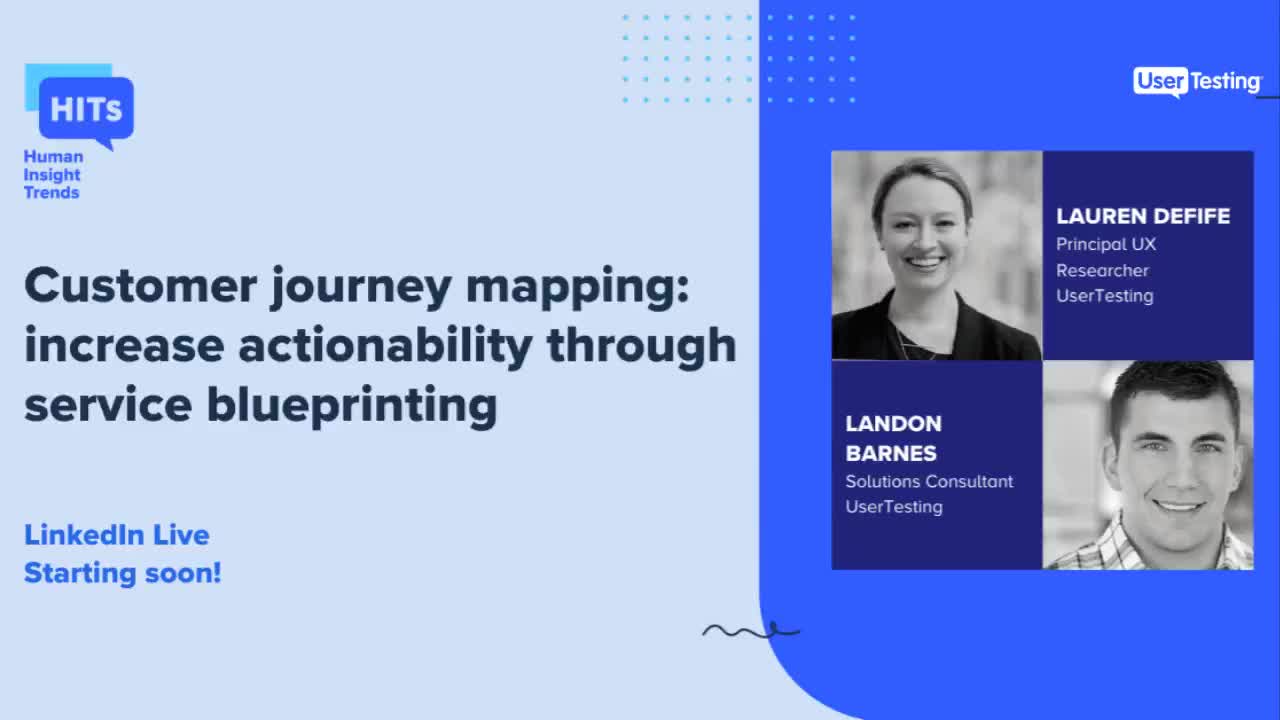 UserTesting on LinkedIn: Customer journey mapping: increase actionability through service blueprinting | 10 comments