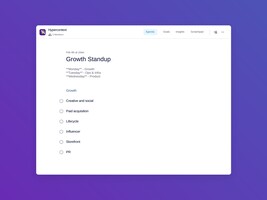 Growth standup template (6 topics and ideas) | Spinach