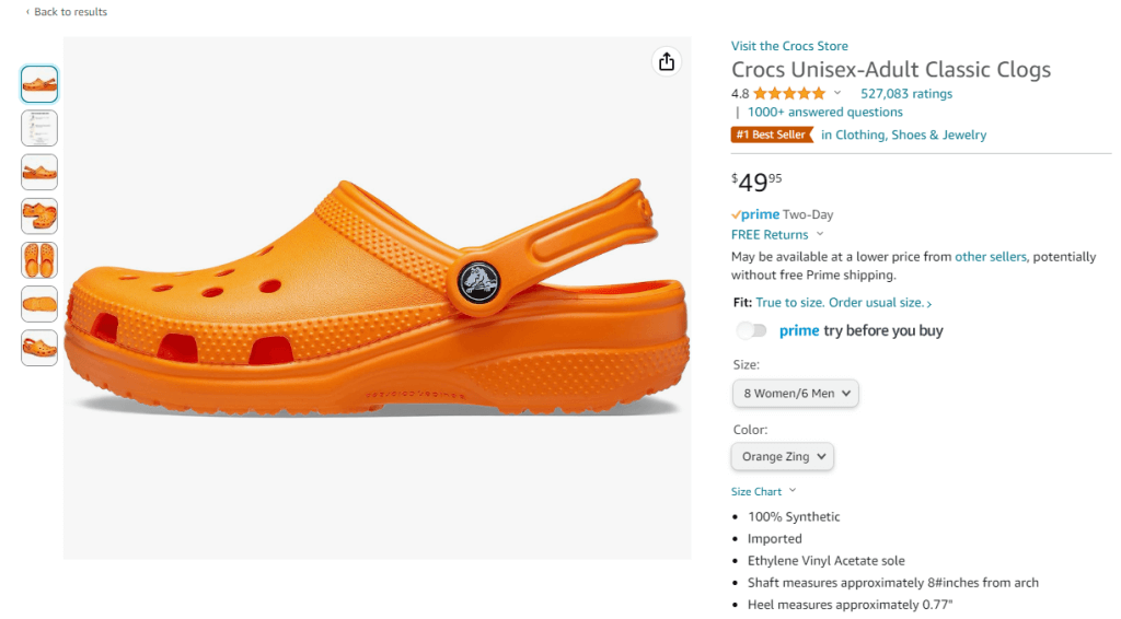 Hot Sellers in Amazon Prime Pre-Sale Phase: Crocs Rule