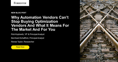 Why Automation Vendors Can't Stop Buying Optimization Vendors And What It Means For The Market And For You