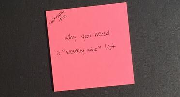Why you need a 'weekly wins' list 