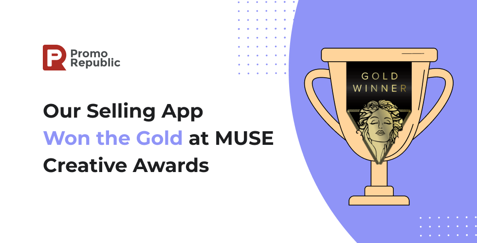 PromoRepublic's Social Selling App Won the Gold at MUSE Creative Awards - PromoRepublic