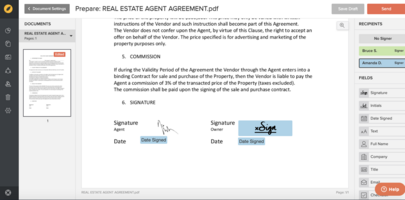 How to Create and Send a Document to Be Signed with eversign