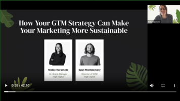 How Your GTM Strategy Can Make Your Marketing More Sustainable