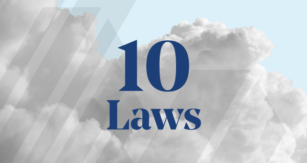 Roadmap: 10 laws of cloud