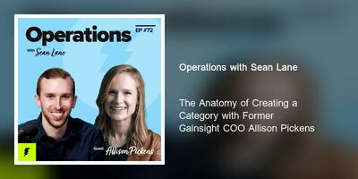The Anatomy of Creating a Category with Former Gainsight COO Allison Pickens