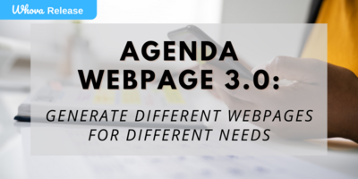 Agenda Webpage 3.0: Generate Different Webpages for Different Needs
