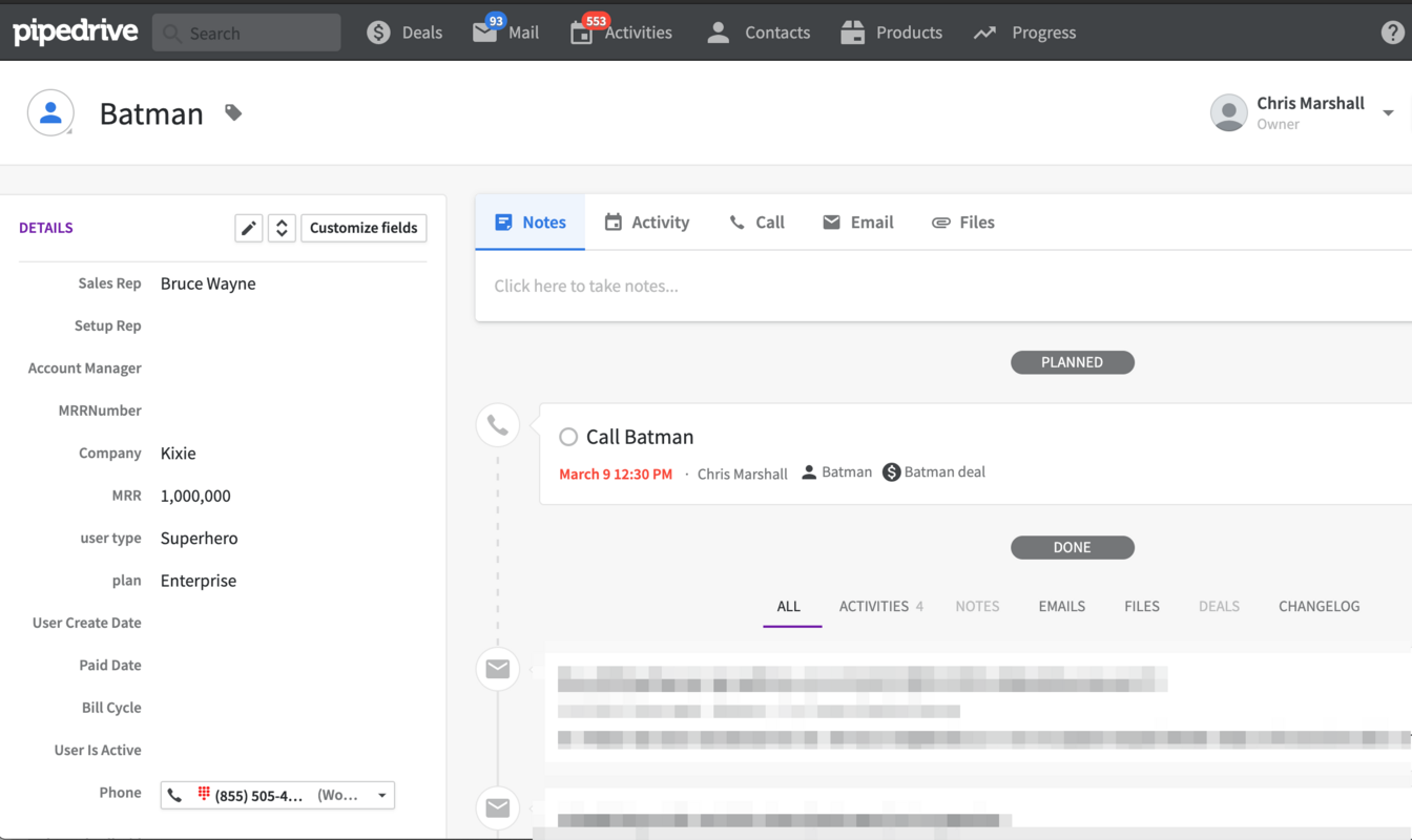 Pipedrive Activity Types and Settings