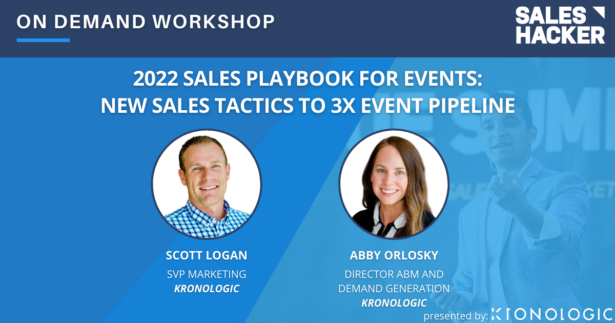 2022 Sales Playbook for Events: New Sales Tactics to 3X Event Pipeline
