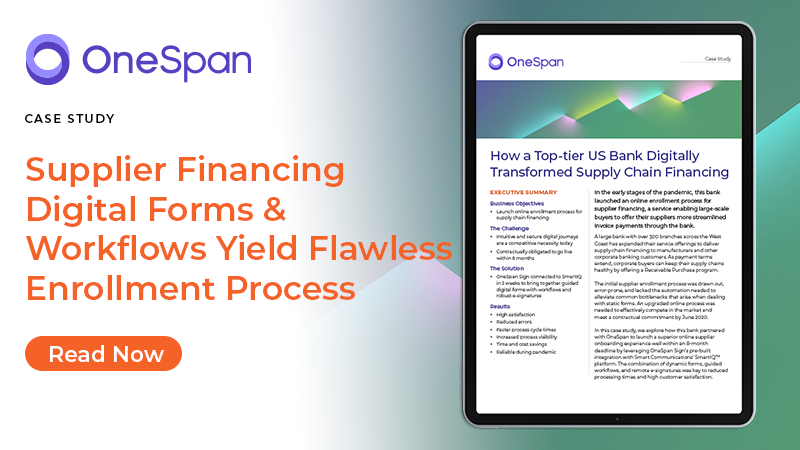 How a Top-tier US Bank Digitally Transformed Supply Chain Financing