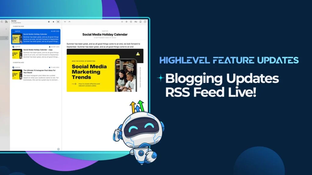 Blogging Updates RSS Feed Live!