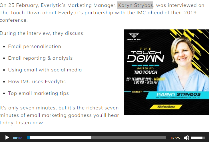 Everlytic Talks Email Marketing Ahead of the IMC Conference