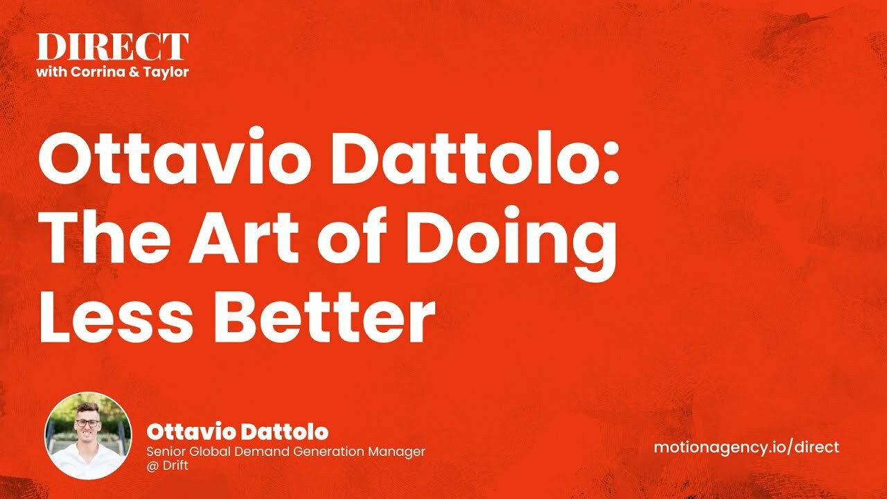 Ottavio Dattolo: The Art of Doing Less Better
