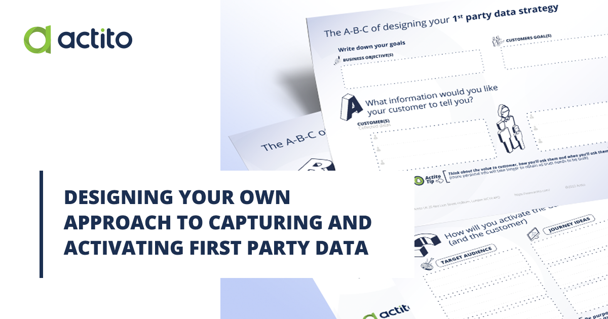 Worksheet: key steps to capturing and activating first party data