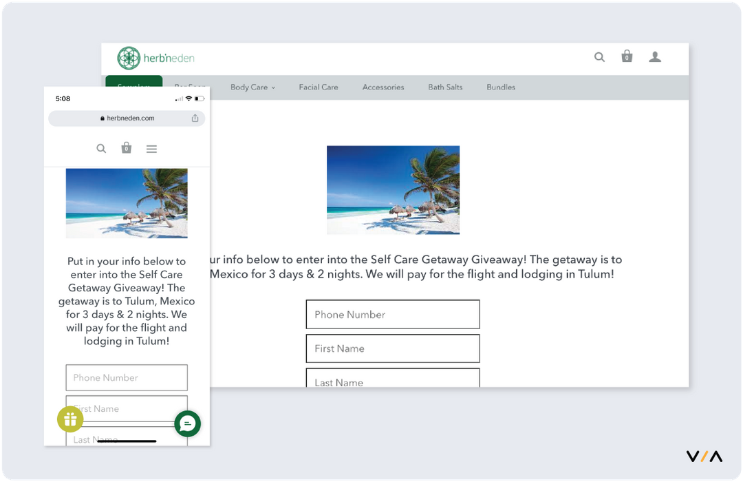 Herb'n Eden Sees List Growth and Revenue with Mexico Giveaway