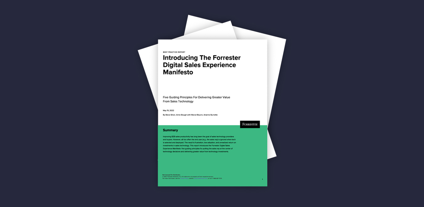 Forrester report: Deliver more value from your digital sales tech