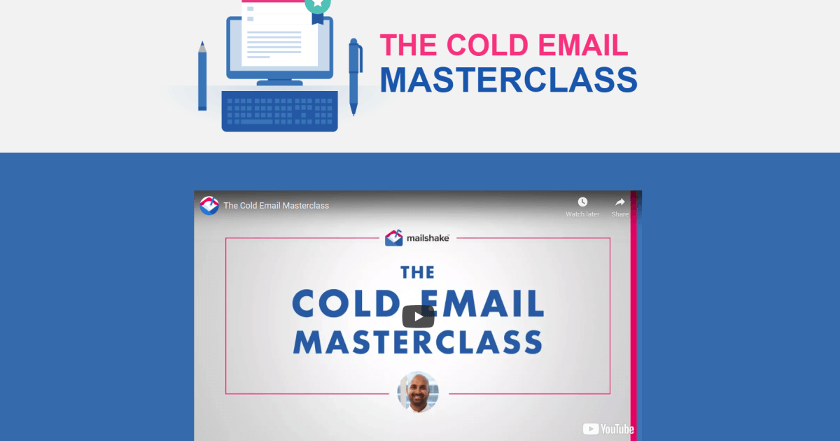 The Cold Email Masterclass by Mailshake