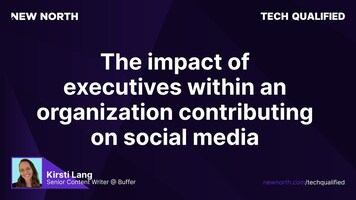The impact of executives within an organization contributing on social media
