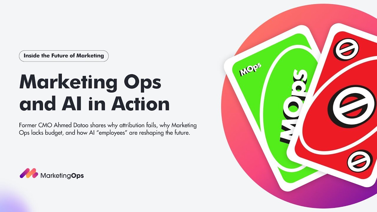 From CMO to CEO: AI, Martech, and the Future of Marketing Ops | Ops Cast with Ahmed Datoo