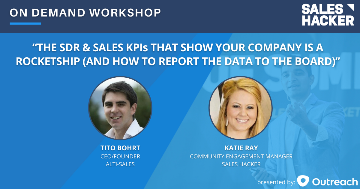 The SDR & Sales KPIs That Show Your Company is a Rocketship (and how to report the data to the Board)