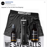 Teardown: Manscaped's Facebook Ad