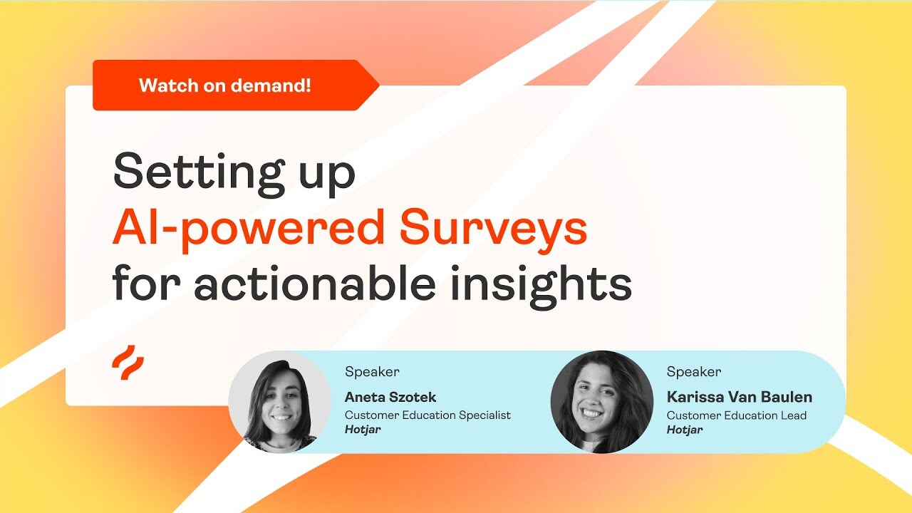 Setting up AI-powered Surveys for actionable insights