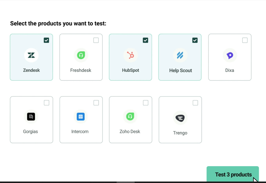 Test and compare B2B software