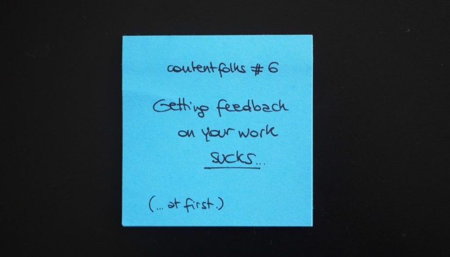 How to deal with (constructive) feedback on your work