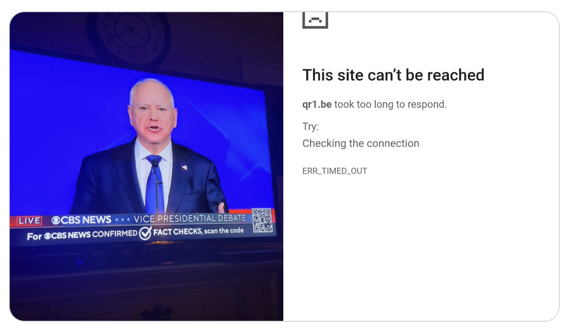 QR Code Fails at the VP Debate: If Only CBS Had Used Flowcode