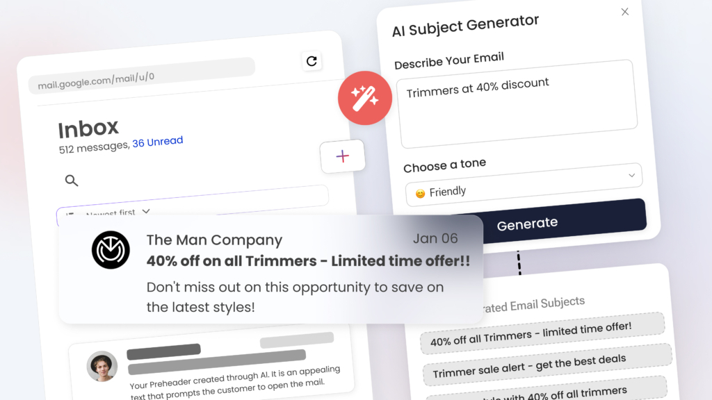 How Contlo's latest AI-powered Email Preheader and Subject line generator works
