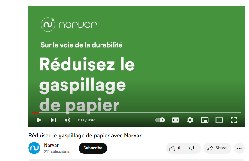 Réduisez le gaspillage de papier avec Narvar