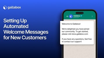 How to set up Automated Welcome Messages for new customers