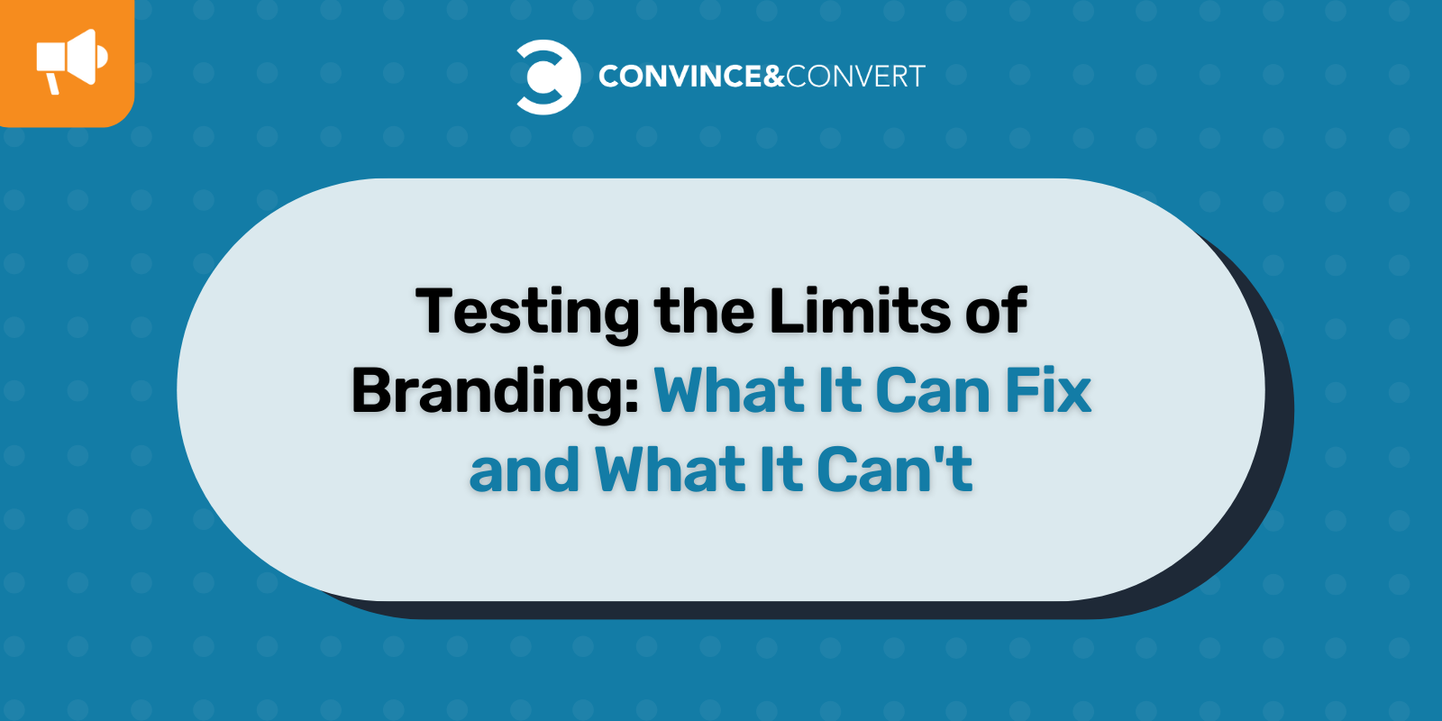 Testing the Limits of Branding: What It Can Fix and What It Can't