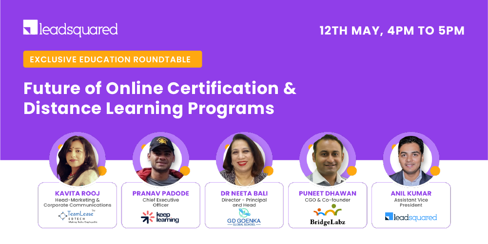 [Roundtable] Future of Online Certification and Distance Learning Programs