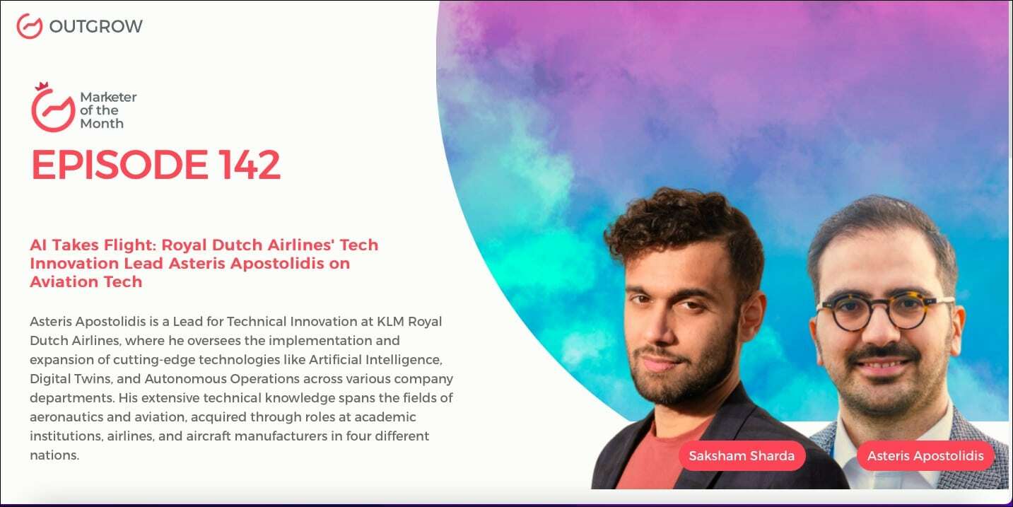 EPISODE 142: AI Takes Flight: Royal Dutch Airlines' Tech Innovation Lead Asteris Apostolidis on Aviation Tech