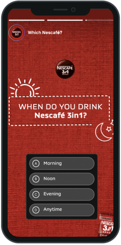 Nescafé: Customer Insights Using Storyly Interactive Stickers