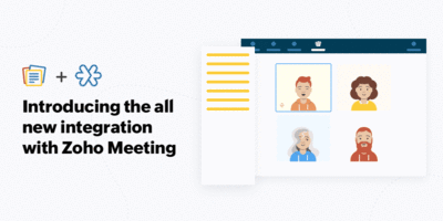 Introducing the all new integration with Zoho Meeting