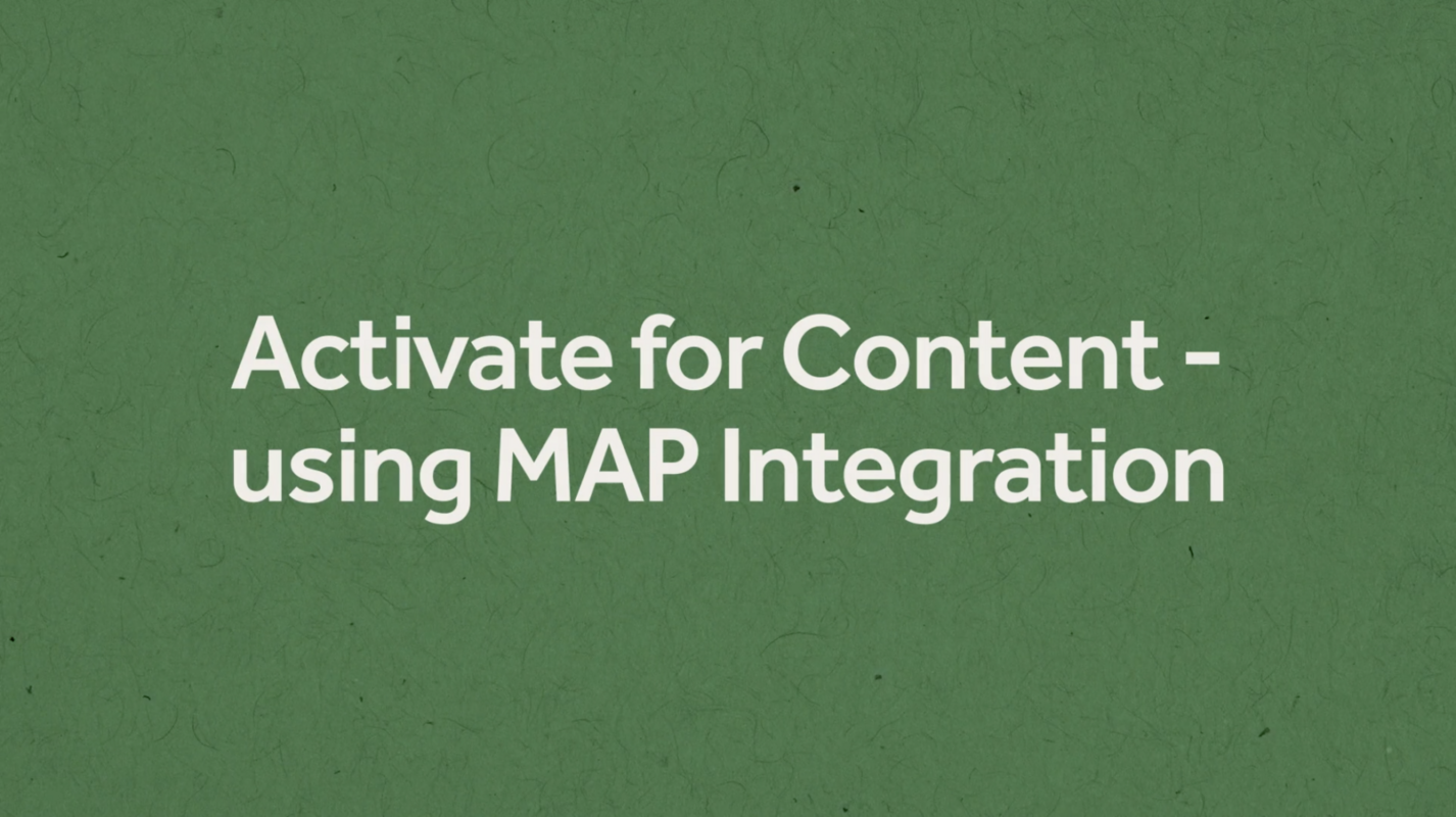How to Use Alyce Activate for Content through the MAP Integration