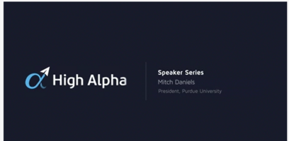 Speaker Series with Mitch Daniels, President of Purdue University and former Governor of Indiana