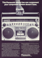 Awesome 1980 Boom Box print ad - Swipe File