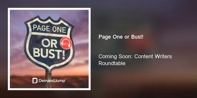 Coming Soon: Content Writers Roundtable