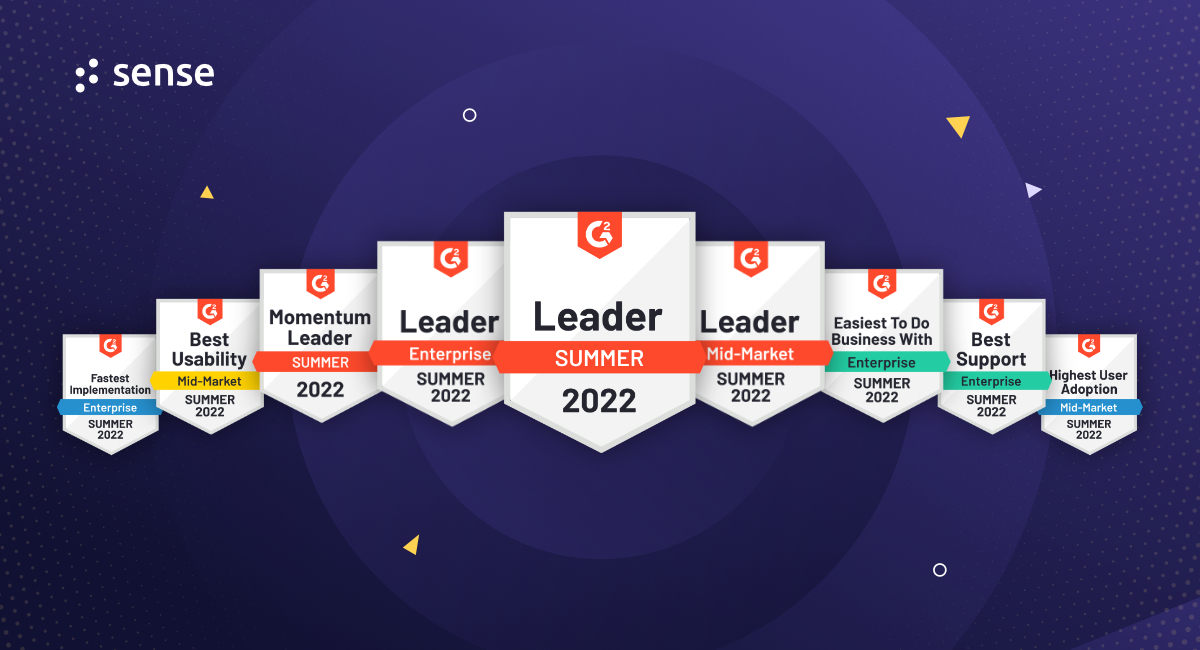 Sense Recognized as a Leading Recruiting Platform in G2's Summer Reports