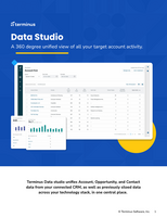 Terminus Data Studio: A 360 degree unified view of all your target account activity