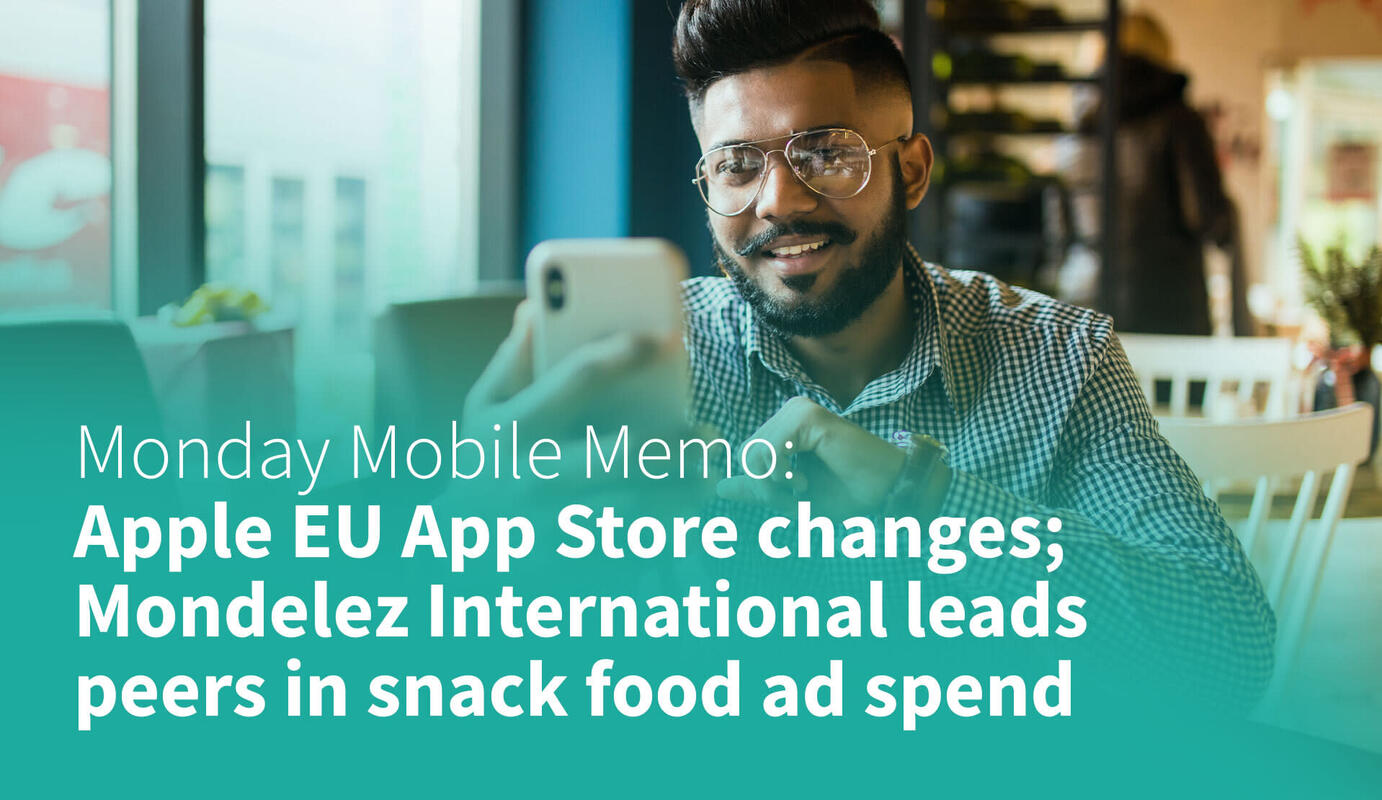 MMM: Apple EU App Store Changes; Mondelez International Leads Peers in Snack Food Ad Spend